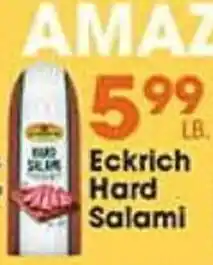 Village Market Food Centers Eckrich Hard Salami offer
