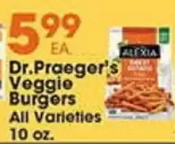 Village Market Food Centers Dr. Praeger's Veggie Burgers offer