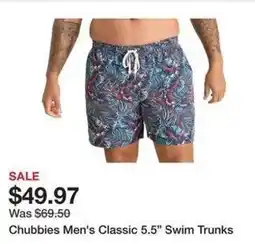 Dick's Sporting Goods Chubbies men's classic 5.5" swim trunks offer