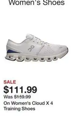 Dick's Sporting Goods On Women's Cloud X 4 Training Shoes offer
