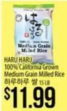 Hmart Haru Haru medium grain milled rice offer