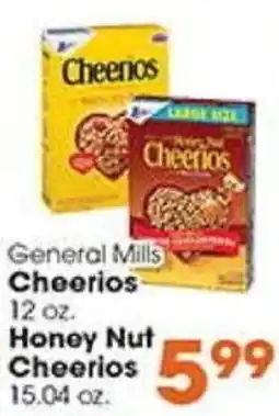 Village Market Food Centers General Mills Cheerios Honey Nut Cheerios offer