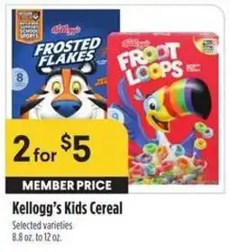 Bel Air Markets Kellogg's Kids Cereal offer