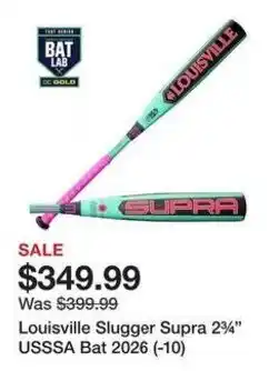 Dick's Sporting Goods Louisville Slugger Supra 2 3/4" USSSA Bat 2026 offer