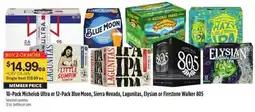 Bel Air Markets Michelob Ultra or Blue Moon, Sierra Nevada, Lagunitas, Elysian or Firestone Walker 805 offer