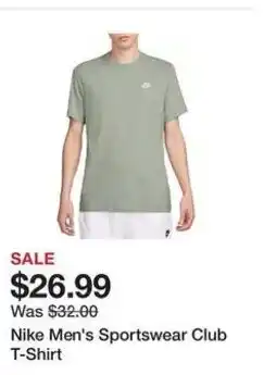 Dick's Sporting Goods Nike Men's Sportswear Club T-Shirt offer