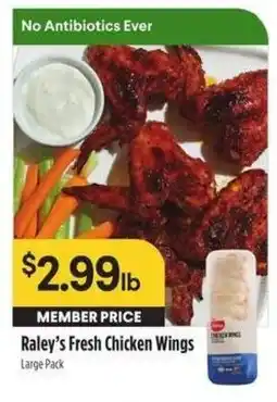 Bel Air Markets Raley's Fresh Chicken Wings offer
