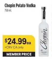 Bel Air Markets Chopin Potato Vodka offer