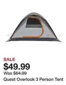 Dick's Sporting Goods Quest Overlook 3 Person Tent offer