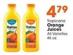 Village Market Food Centers Tropicana orange juices offer