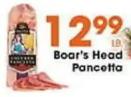 Village Market Food Centers Boar's Head Pancetta offer