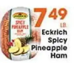 Village Market Food Centers Eckrich Spicy Pineapple Ham offer