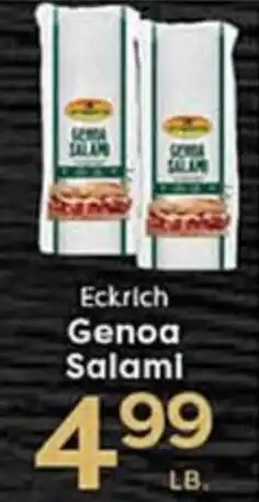 Rich's Fresh Market Eckrich Genoa Salami offer