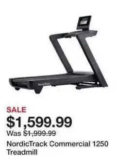 Dick's Sporting Goods NordicTrack Commercial 1250 Treadmill offer
