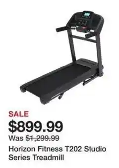 Dick's Sporting Goods Horizon Fitness T202 Studio Series Treadmill offer