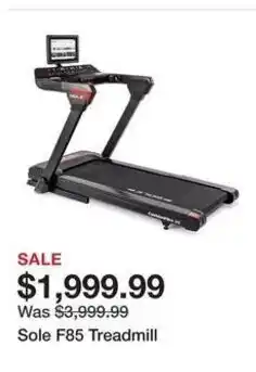 Dick's Sporting Goods Sole F85 Treadmill offer