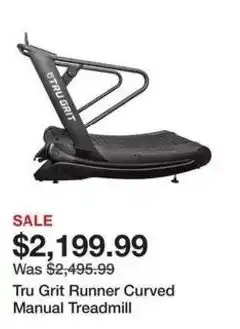 Dick's Sporting Goods Tru Grit Runner Curved Manual Treadmill offer