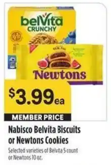 Bel Air Markets Nabisco Belvita Biscuits or Newtons Cookies offer