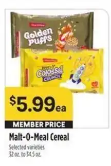 Bel Air Markets Malt-O-Meal Cereal offer
