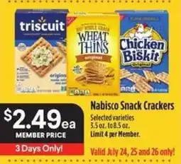 Bel Air Markets Nabisco Snack Crackers offer