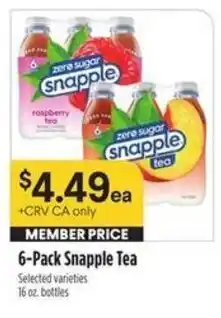 Bel Air Markets Snapple Tea offer