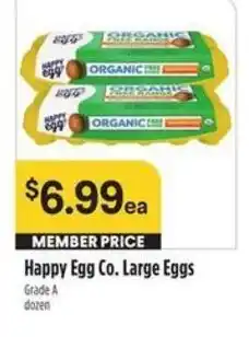 Bel Air Markets Happy Egg Co. Large Eggs offer