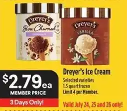 Bel Air Markets Dreyer's Ice Cream offer