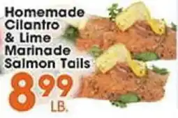 Village Market Food Centers Homemade Cilantro & Lime Marinade Salmon Tails offer