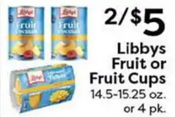 Rich's Fresh Market Libbys Fruit or Fruit Cups offer