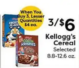 Rich's Fresh Market Kellogg's cereal selected offer