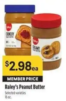Bel Air Markets Raley's Peanut Butter offer