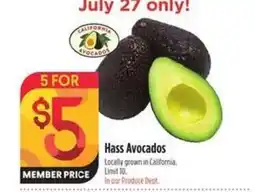 Bel Air Markets Hass Avocados offer