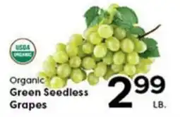 Rich's Fresh Market Organic Green Seedless Grapes offer