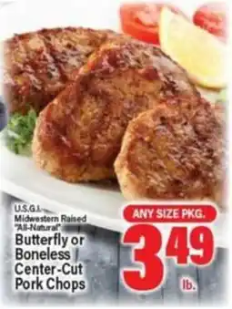 Angelo Caputo's Fresh Market U.S.G.I. butterfly or boneless center-cut pork chops offer