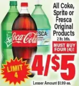 Angelo Caputo's Fresh Market Coca-Cola, Sprite or Fresca Original Products offer