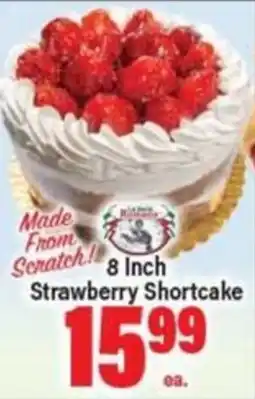 Angelo Caputo's Fresh Market 8 inch strawberry shortcake offer