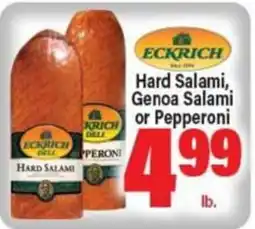 Angelo Caputo's Fresh Market Eckrich hard salami offer
