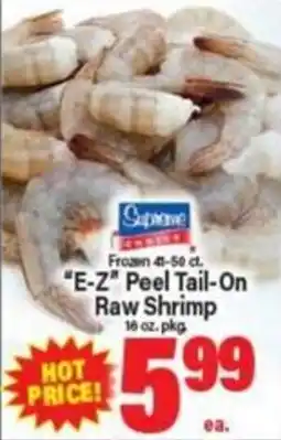 Angelo Caputo's Fresh Market Supreme E-Z Peel Tail-On Raw Shrimp offer