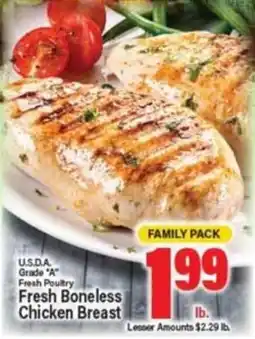 Angelo Caputo's Fresh Market U.S.D.A. Grade "A" Fresh Poultry Fresh Boneless Chicken Breast offer