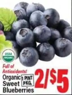 Angelo Caputo's Fresh Market Organic Sweet Blueberries offer