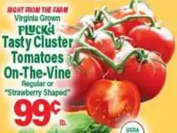 Angelo Caputo's Fresh Market Plucka tasty cluster tomatoes on-the-vine offer