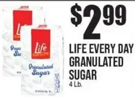 Extra Supermarket Life Every Day Granulated Sugar offer