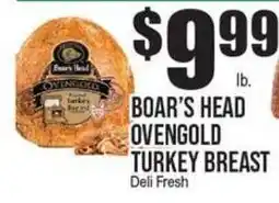 Extra Supermarket Boar's Head Ovengold Turkey Breast offer