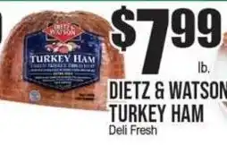 Extra Supermarket Dietz & Watson turkey ham offer