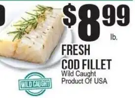 Extra Supermarket Fresh Cod Fillet offer