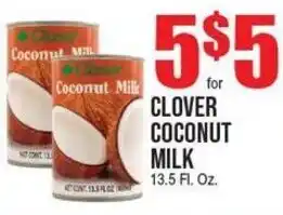 Extra Supermarket Clover coconut milk offer