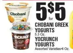 Extra Supermarket Chobani Greek Yogurts offer