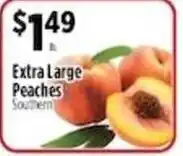 Pioneer Supermarkets Southern Extra Large Peaches offer