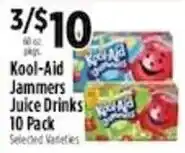 Pioneer Supermarkets Kool-Aid Jammers Juice Drinks offer