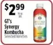 Pioneer Supermarkets Gt's Synergy Kombucha offer